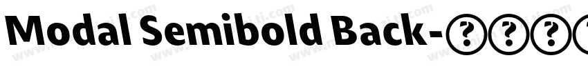 Modal Semibold Back字体转换